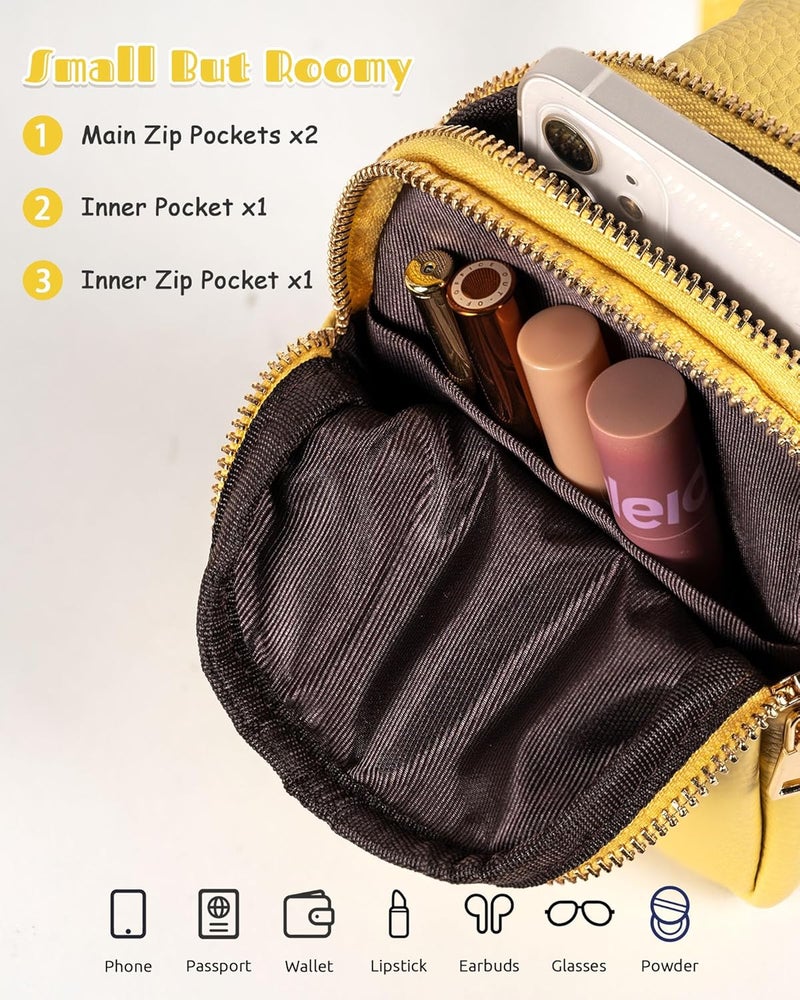 Freesya Store Gifts for College Girl, Initial Lightweight Crossbody Phone Purse for Teen Girls, Mini Shoulder Bag, Birthday Gifts for Women Girls Daughter Granddaughter, Cute Trendy Preppy Stuff for Friend - Image 3